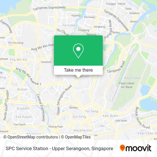 SPC Service Station - Upper Serangoon map