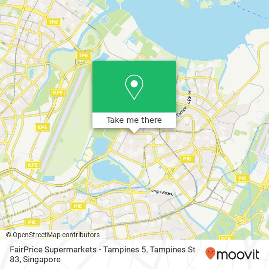FairPrice Supermarkets - Tampines 5, Tampines St 83 map