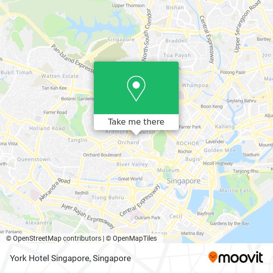 York Hotel Singapore地图