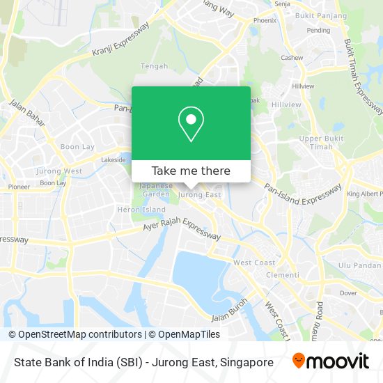 State Bank of India (SBI) - Jurong East map
