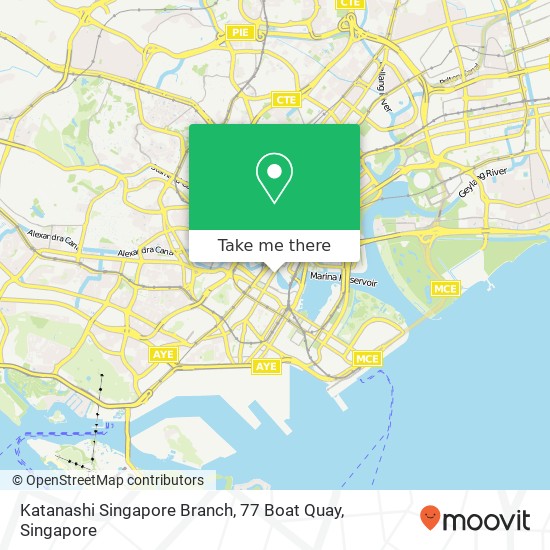 Katanashi Singapore Branch, 77 Boat Quay地图