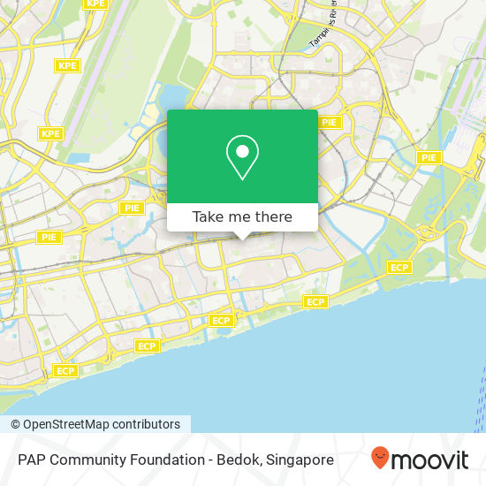 PAP Community Foundation - Bedok map