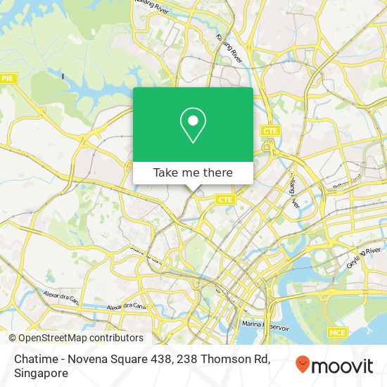 Chatime - Novena Square 438, 238 Thomson Rd地图