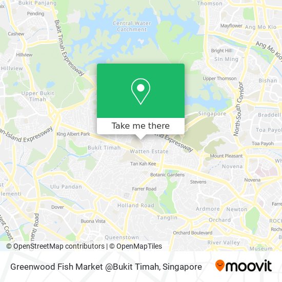 Greenwood Fish Market @Bukit Timah map