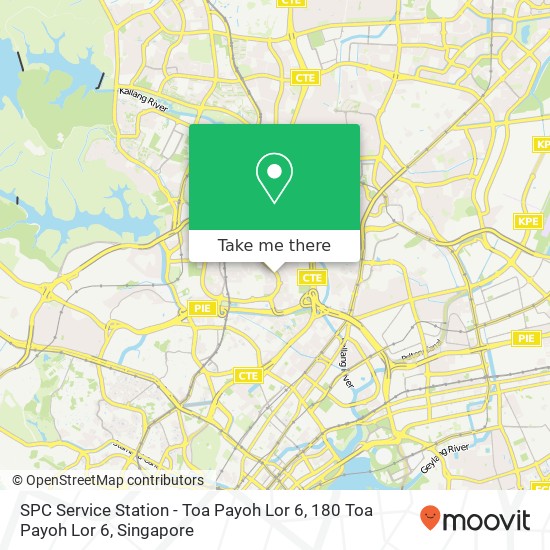 SPC Service Station - Toa Payoh Lor 6, 180 Toa Payoh Lor 6地图