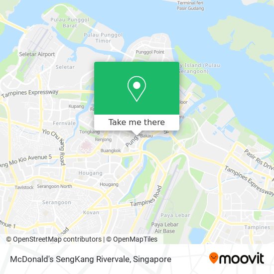 McDonald's SengKang Rivervale map