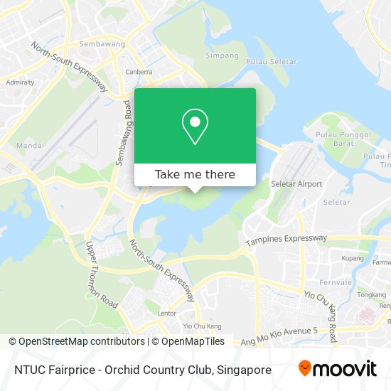 NTUC Fairprice - Orchid Country Club map