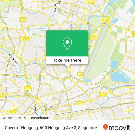 Cheers - Hougang, 600 Hougang Ave 3地图