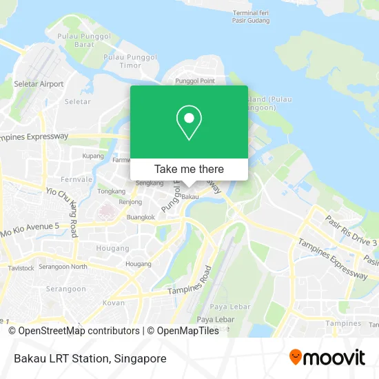 Bakau LRT Station map