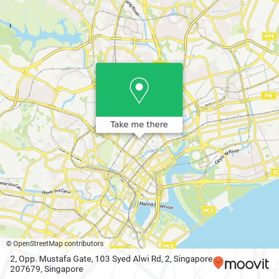 2, Opp. Mustafa Gate, 103 Syed Alwi Rd, 2, Singapore 207679 map