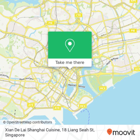 Xian De Lai Shanghai Cuisine, 18 Liang Seah St map