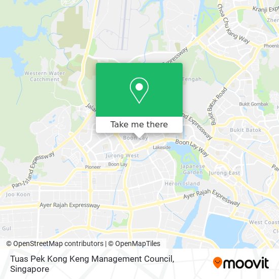 Tuas Pek Kong Keng Management Council map