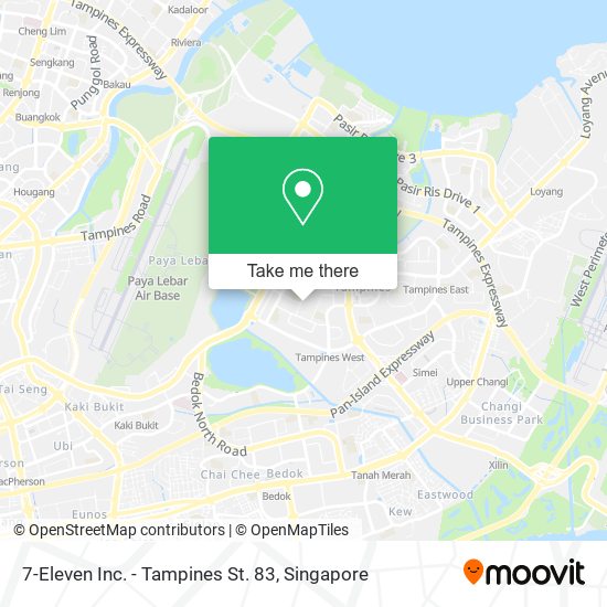 7-Eleven Inc. - Tampines St. 83 map