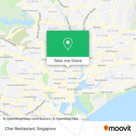 Char Restaurant map