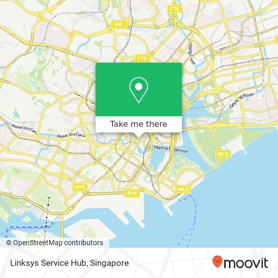 Linksys Service Hub map