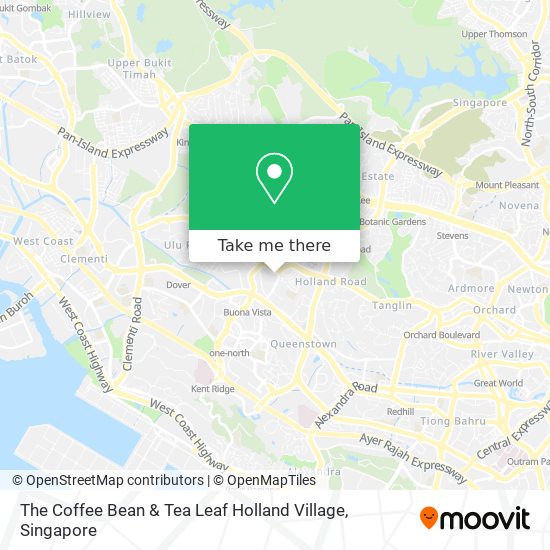 The Coffee Bean & Tea Leaf Holland Village map