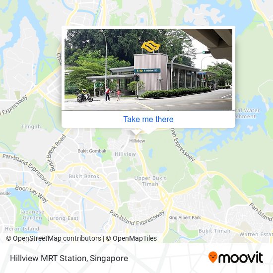 Hillview MRT Station map