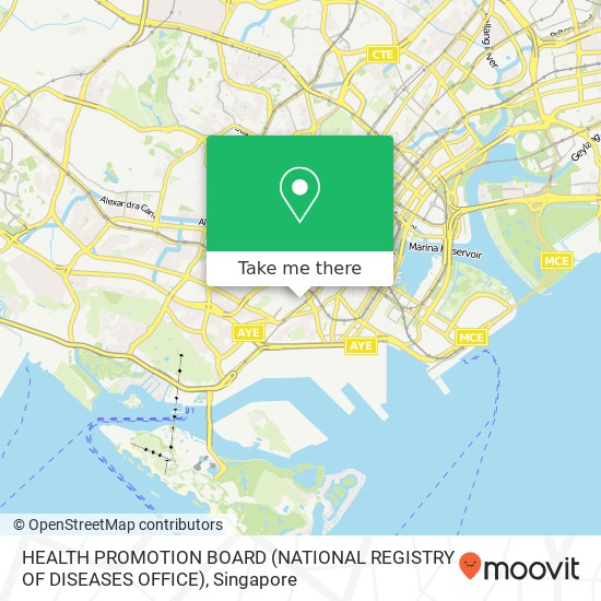 HEALTH PROMOTION BOARD (NATIONAL REGISTRY OF DISEASES OFFICE) map