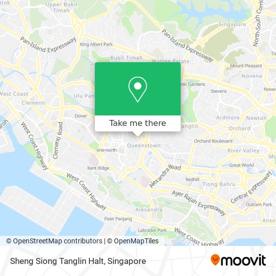 Sheng Siong Tanglin Halt map