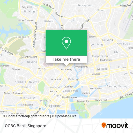 OCBC Bank map