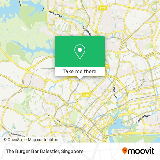 The Burger Bar Balestier map