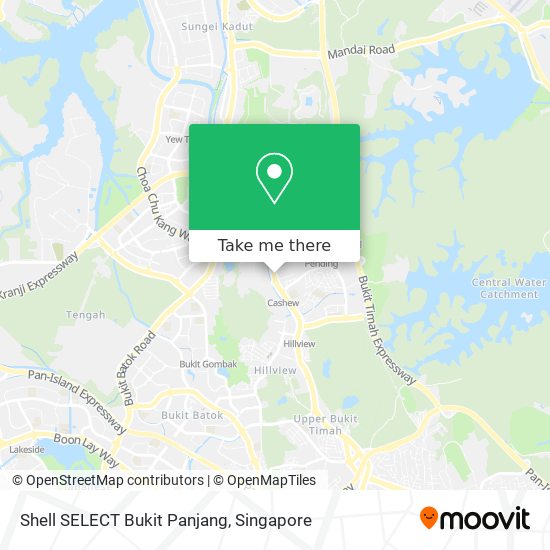 Shell SELECT Bukit Panjang map