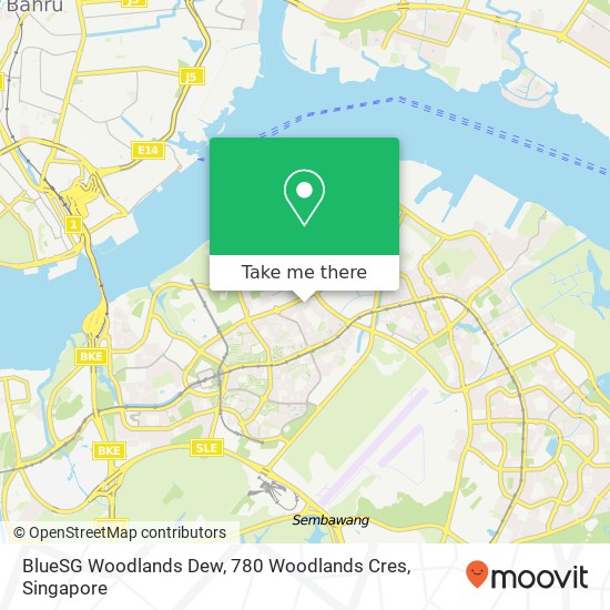 BlueSG Woodlands Dew, 780 Woodlands Cres map