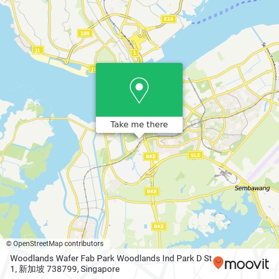 Woodlands Wafer Fab Park Woodlands Ind Park D St 1, 新加坡 738799地图
