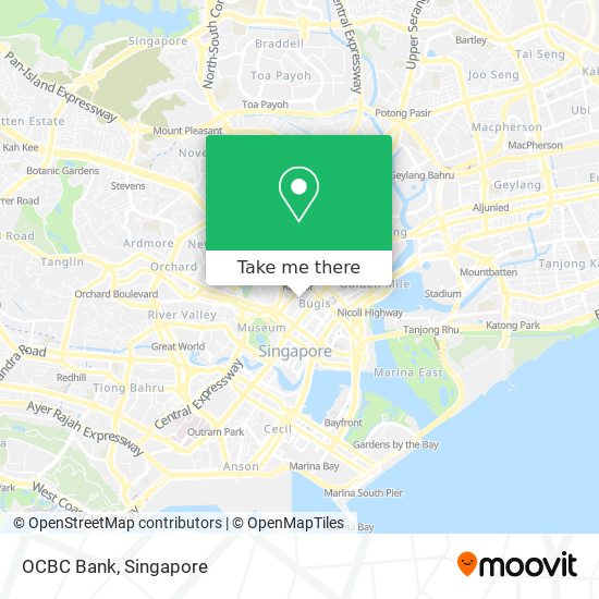 OCBC Bank map