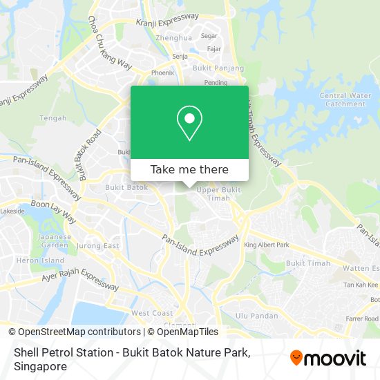 Shell Petrol Station - Bukit Batok Nature Park map