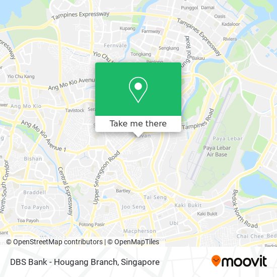 DBS Bank - Hougang Branch map