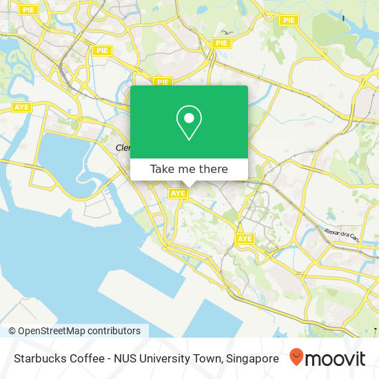 Starbucks Coffee - NUS University Town map
