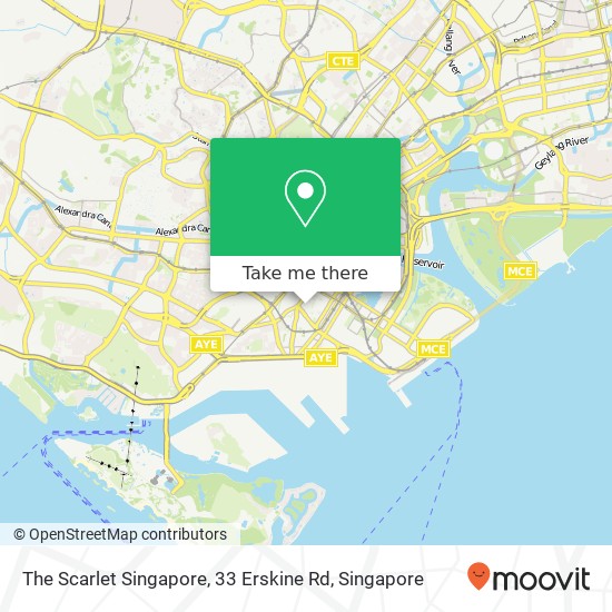 The Scarlet Singapore, 33 Erskine Rd map