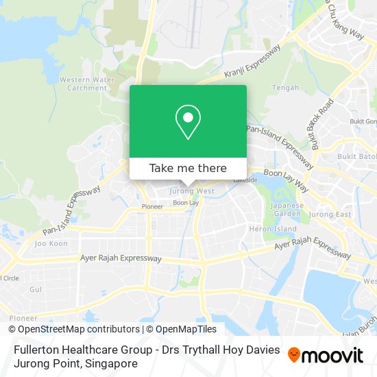 Fullerton Healthcare Group - Drs Trythall Hoy Davies Jurong Point map