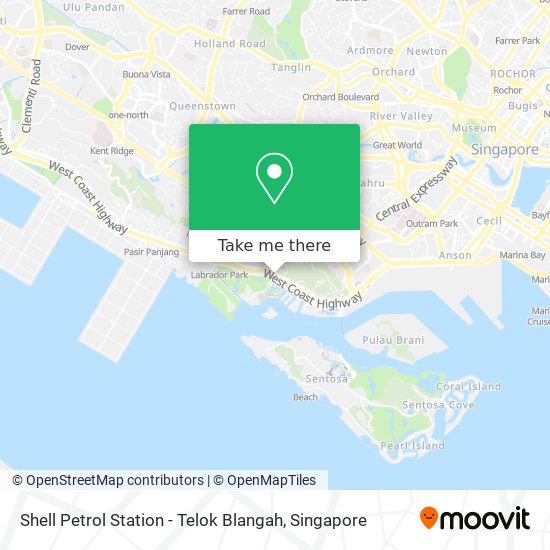 Shell Petrol Station - Telok Blangah map