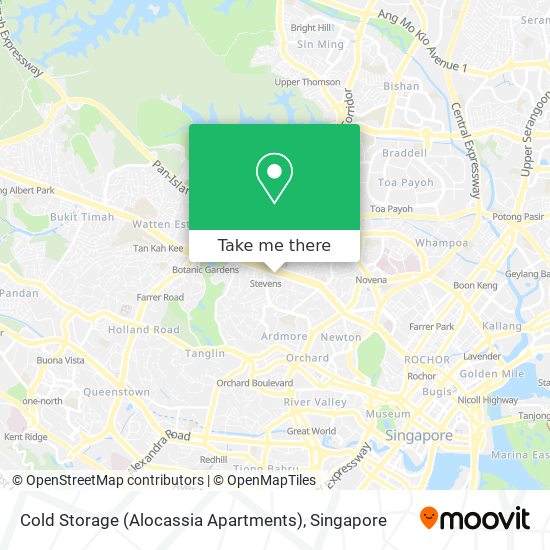Cold Storage (Alocassia Apartments) map