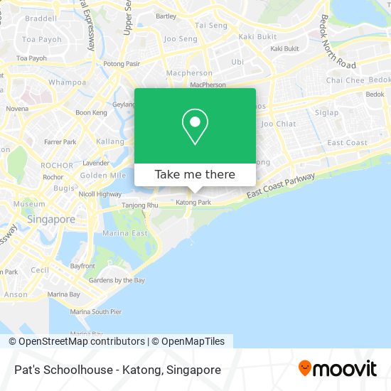 Pat's Schoolhouse - Katong map