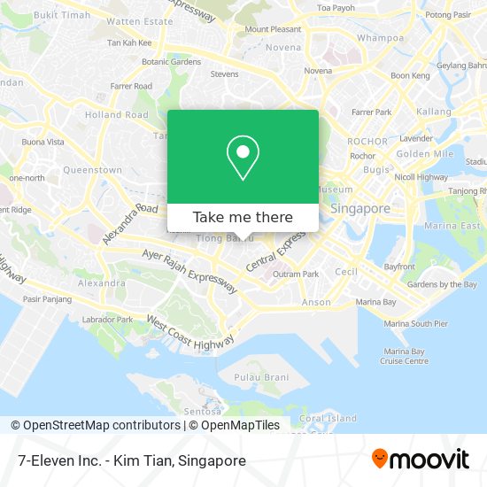 7-Eleven Inc. - Kim Tian map