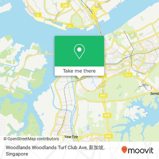 Woodlands Woodlands Turf Club Ave, 新加坡 map
