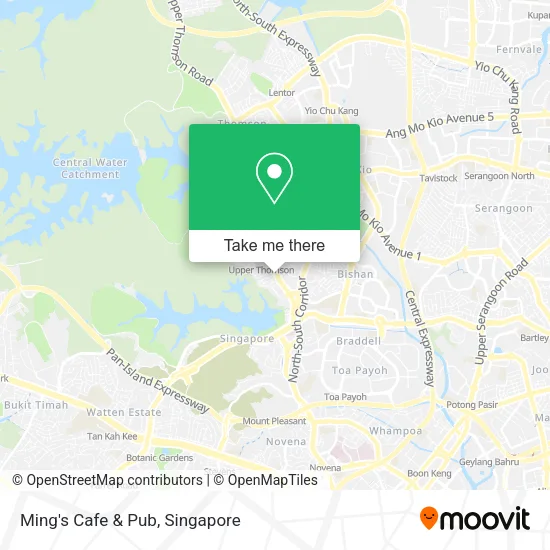 Ming's Cafe & Pub map