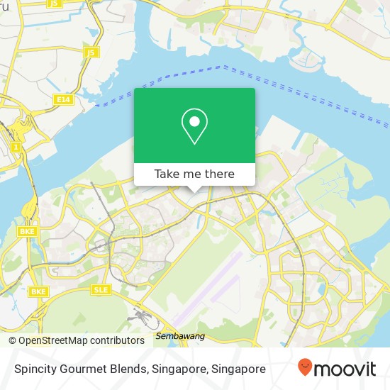 Spincity Gourmet Blends, Singapore map