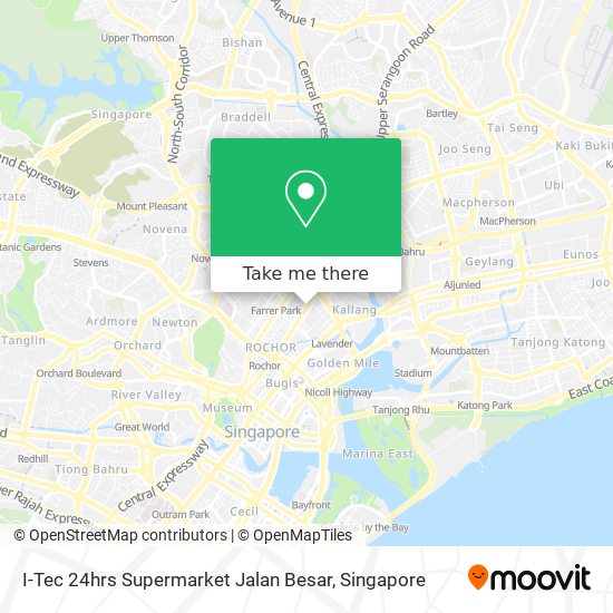 I-Tec 24hrs Supermarket Jalan Besar map