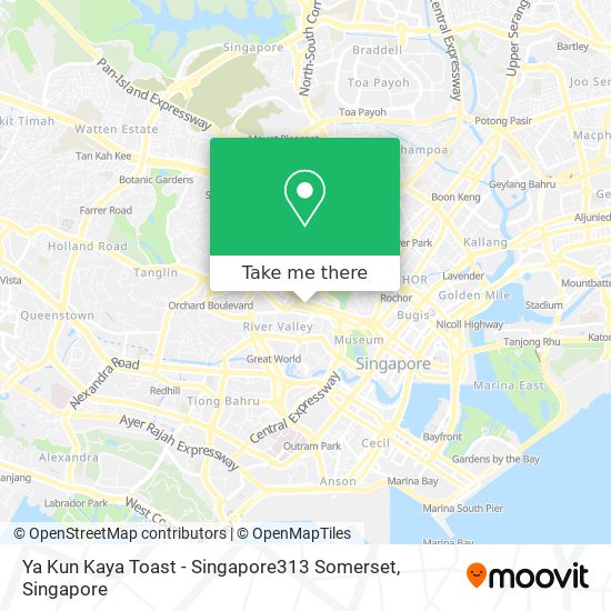 Ya Kun Kaya Toast - Singapore313 Somerset map
