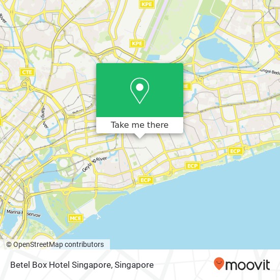 Betel Box Hotel Singapore map