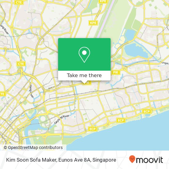 Kim Soon Sofa Maker, Eunos Ave 8A map