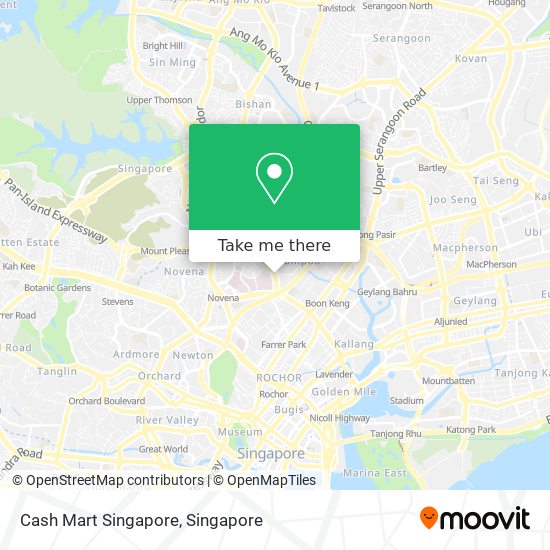 Cash Mart Singapore map