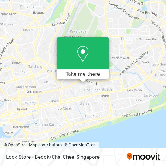 Lock Store - Bedok/Chai Chee map