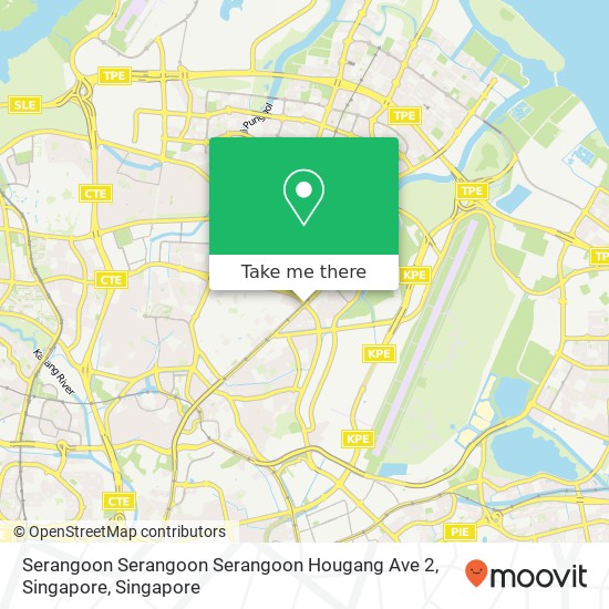 Serangoon Serangoon Serangoon Hougang Ave 2, Singapore map