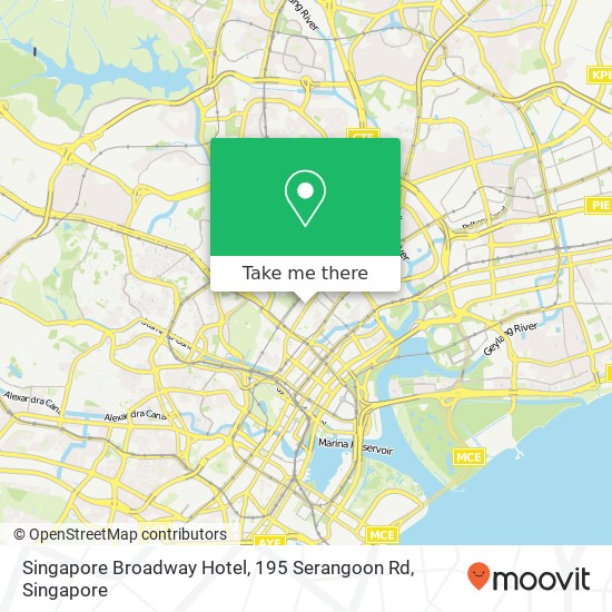 Singapore Broadway Hotel, 195 Serangoon Rd map