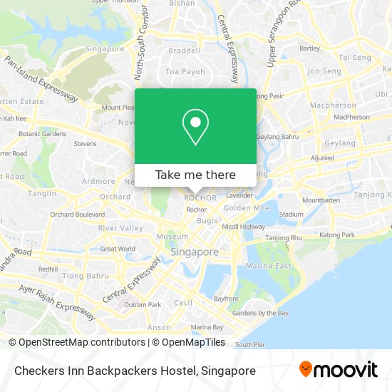 Checkers Inn Backpackers Hostel map